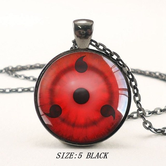 Classic NARUTO Uchiha Itachi Sharingan Obito Madara Rinnegan Cosplay Accessories Metal Necklace Pendant jewelry Keychain New