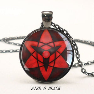 Classic NARUTO Uchiha Itachi Sharingan Obito Madara Rinnegan Cosplay Accessories Metal Necklace Pendant jewelry Keychain New