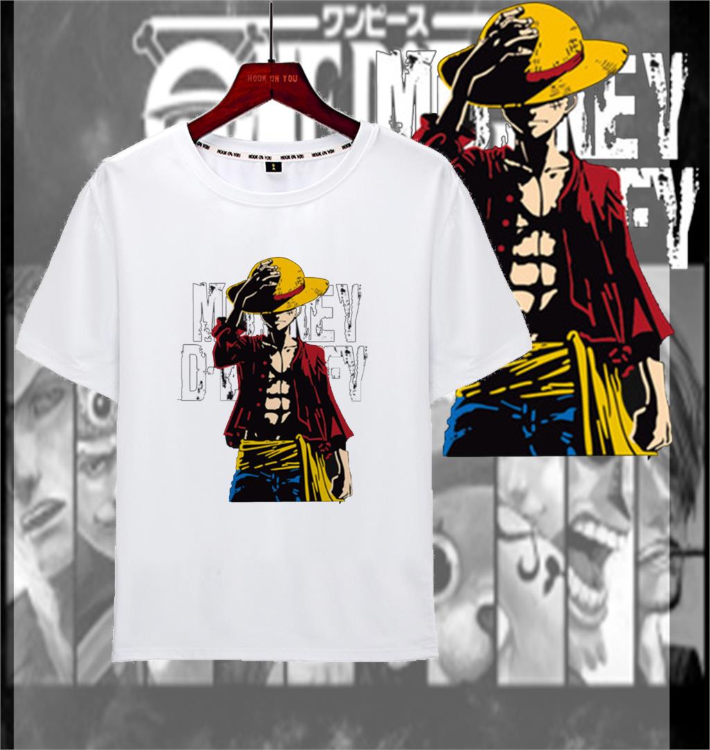 One Piece Luffy T shirt casual tshirt homme O neck streetwear man t-shirt boys clothes anime summer top tees