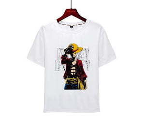 One Piece Luffy T shirt casual tshirt homme O neck streetwear man t-shirt boys clothes anime summer top tees