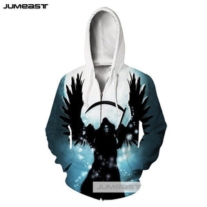 Jumeast Brand 3D Printed Fashion Clothes Anime Bleach Men/Women Zipper Hoodie Harajuku Hip Hop Long Sleeve Jacket Sport Pullover
