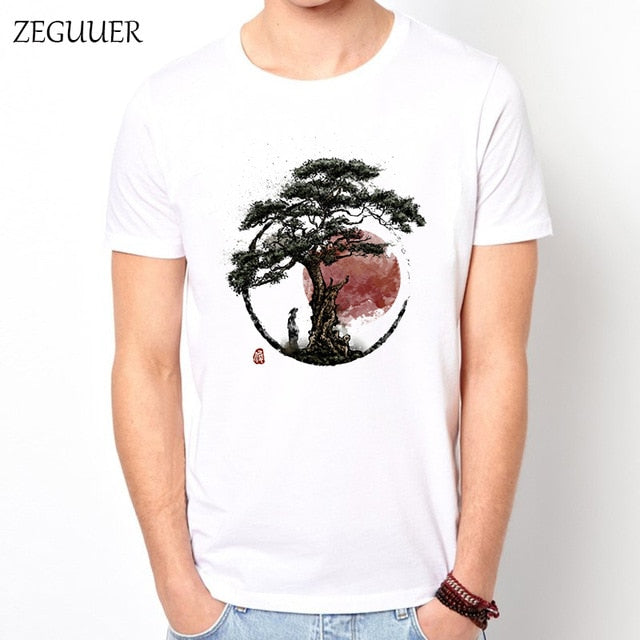 2019 Naruto Uchiha Sasuke Itachi T Shirt Japan Samurai Warrior Harajuku Streetwear Sunset Clothes T Shirt Men Boyfriend Gift